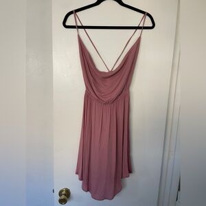 Indah Tahani Cocktail Mini Dress in Mauve